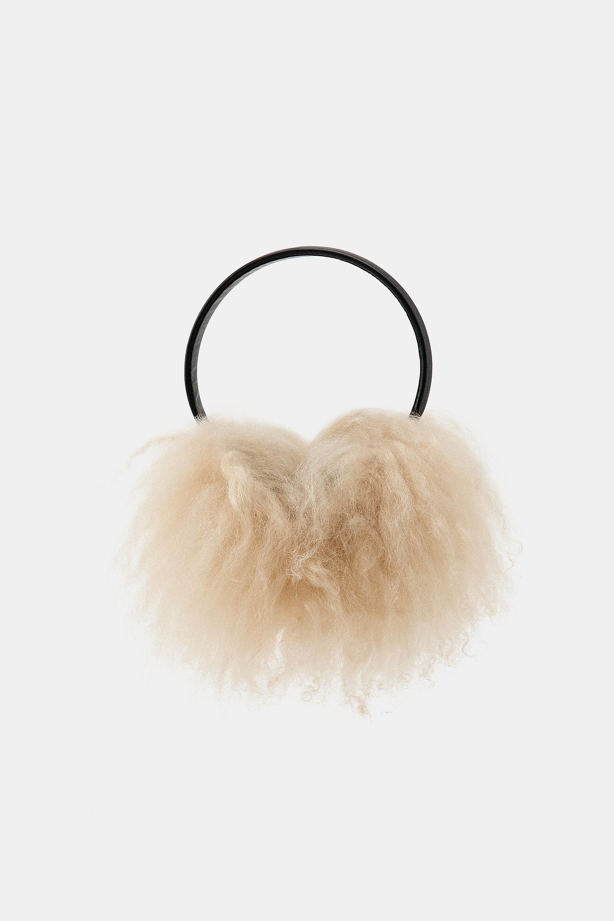 100% LEATHER FUR EARMUFFS